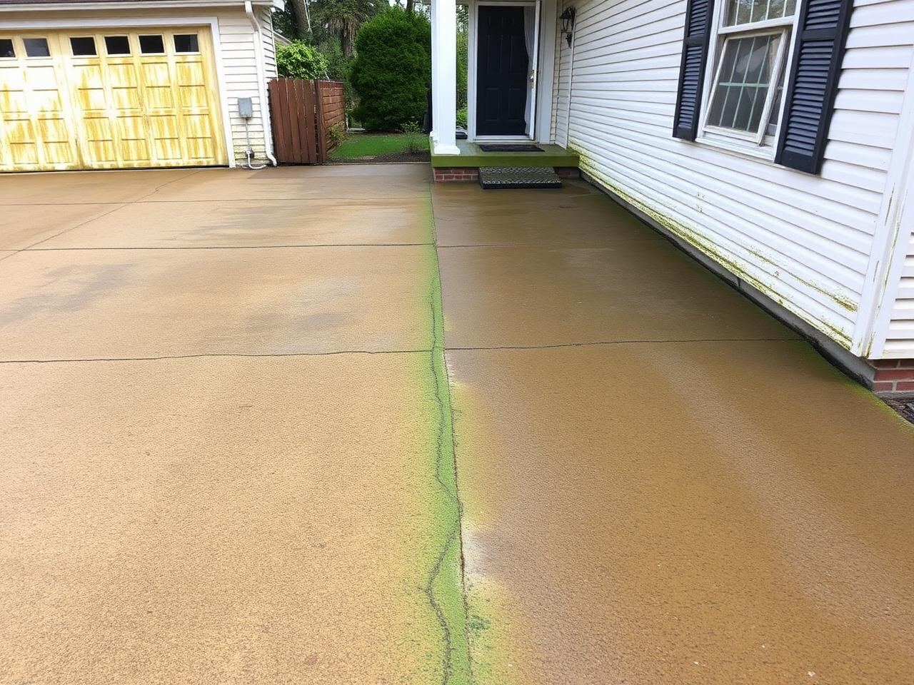 Power Wash before Tru-Scapes