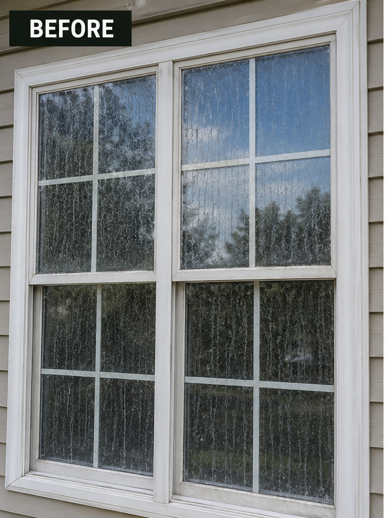 Window Cleaning before Tru-Scapes